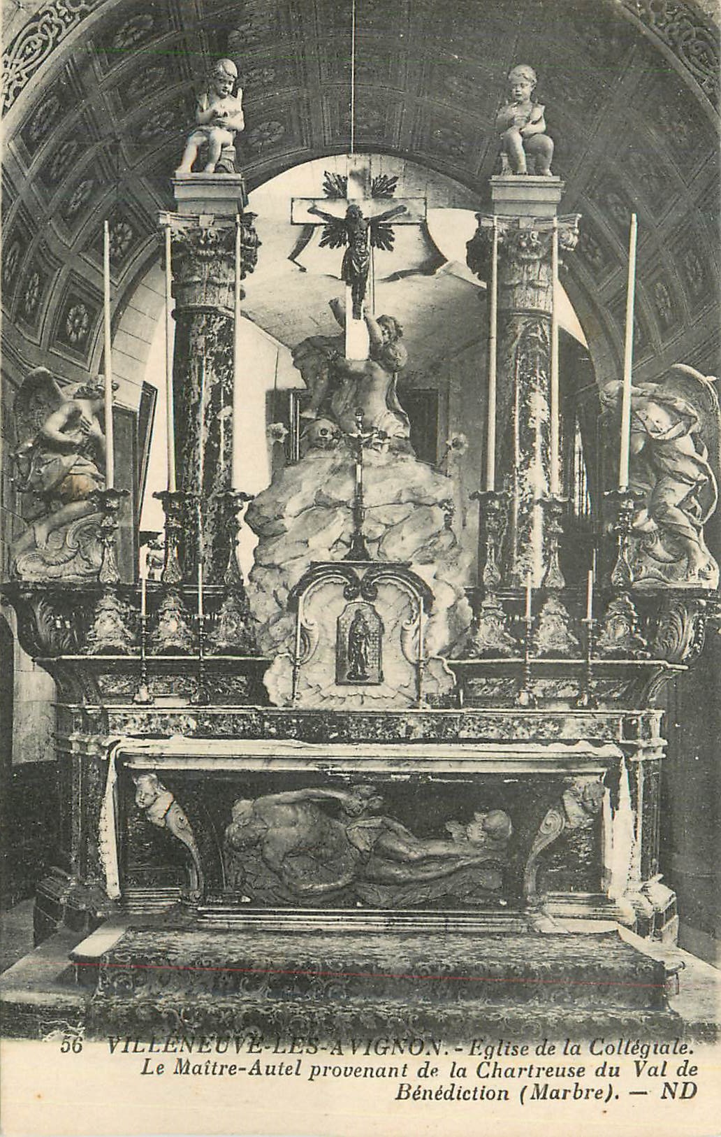CPA Villeneuve les avignon eglise de la collegiale le maitre autel provenant de la chartruese du val de benediction (mar