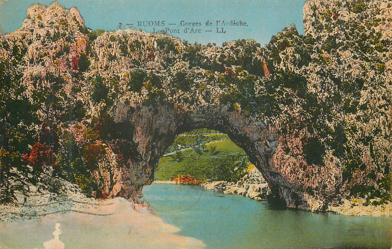 CPA Ruoms gorges de l ardeche le pont d arc