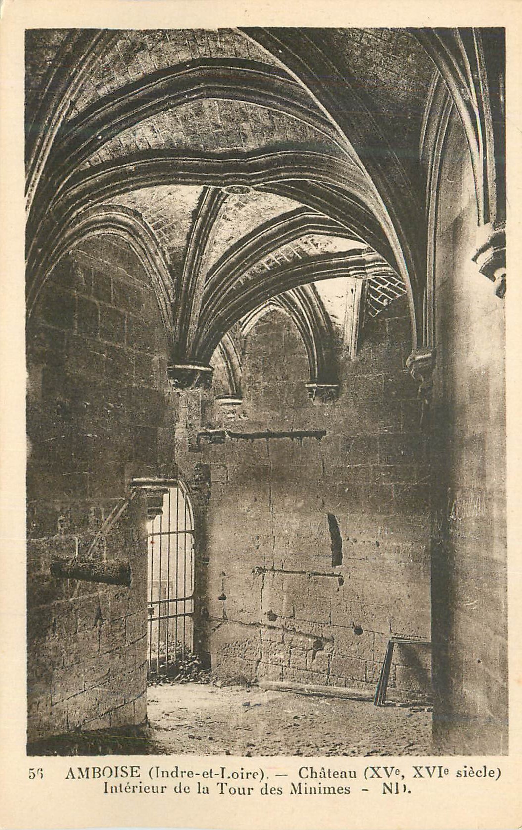 CPA Amboise (indre et loire) chateau (xv xvi siecle) interieur de la tour des minimes