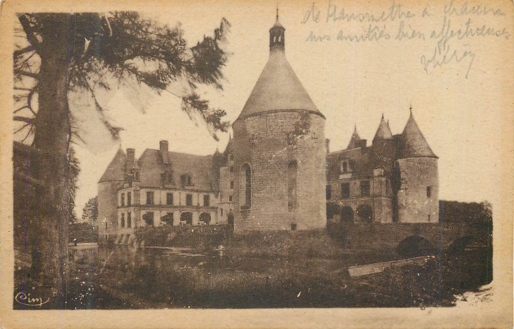 CPA Sonzay (i et l) chateau de la motte