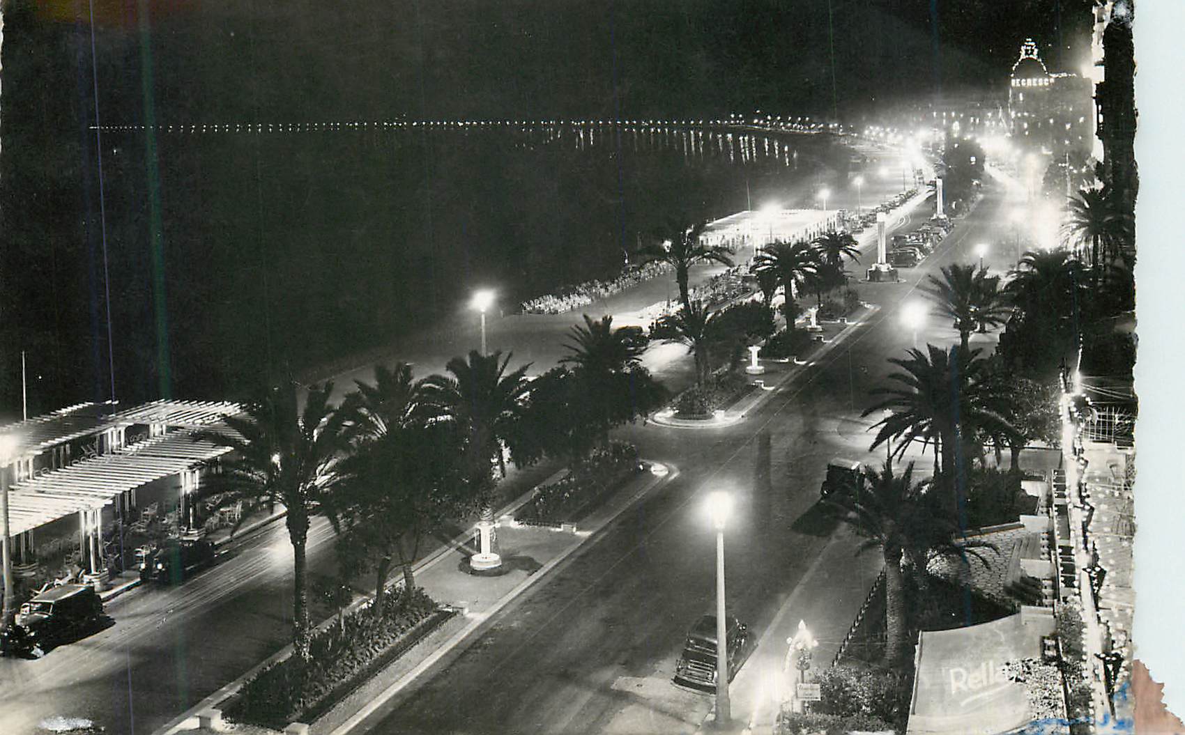 CPM La cote d azur la nuit la prommenade des anglais
