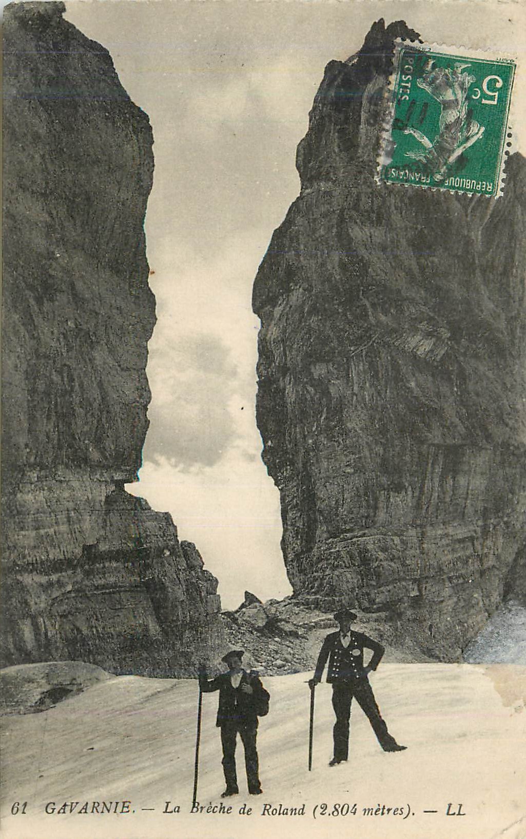 CPA Gavarnie la breche de roland (2804 metres) Alpinisme