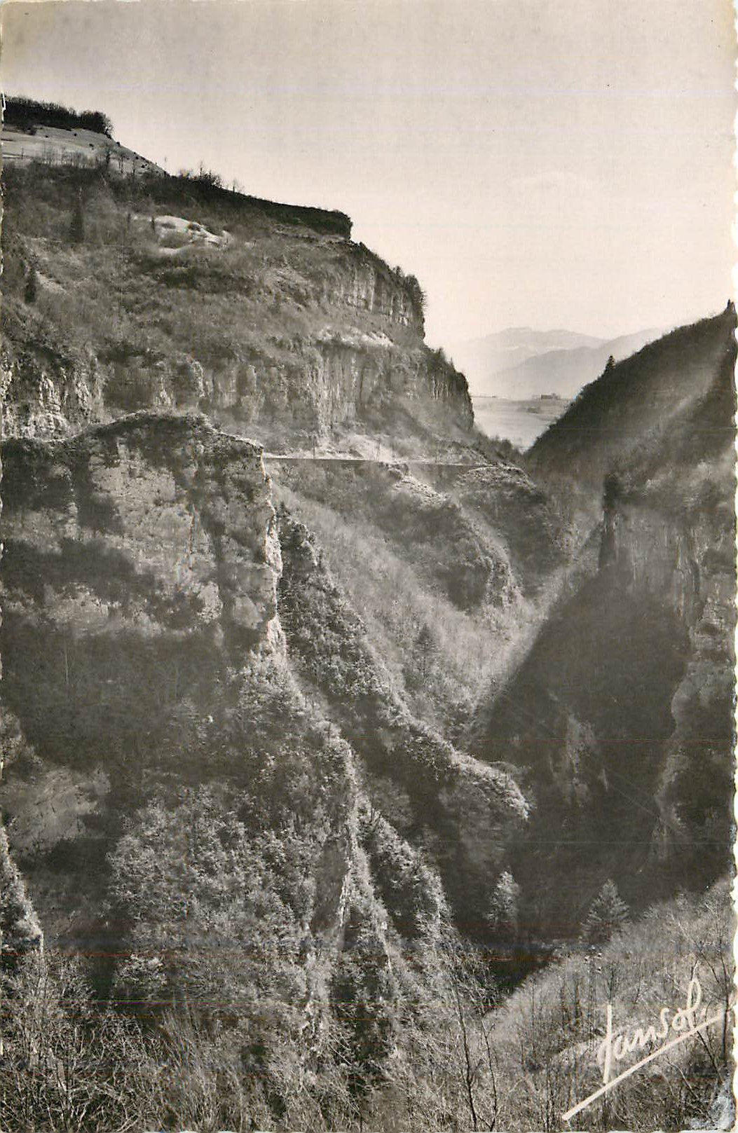 CPM Les gorges de chailles a st beron (savoie) la porte de savoie entree des gorges