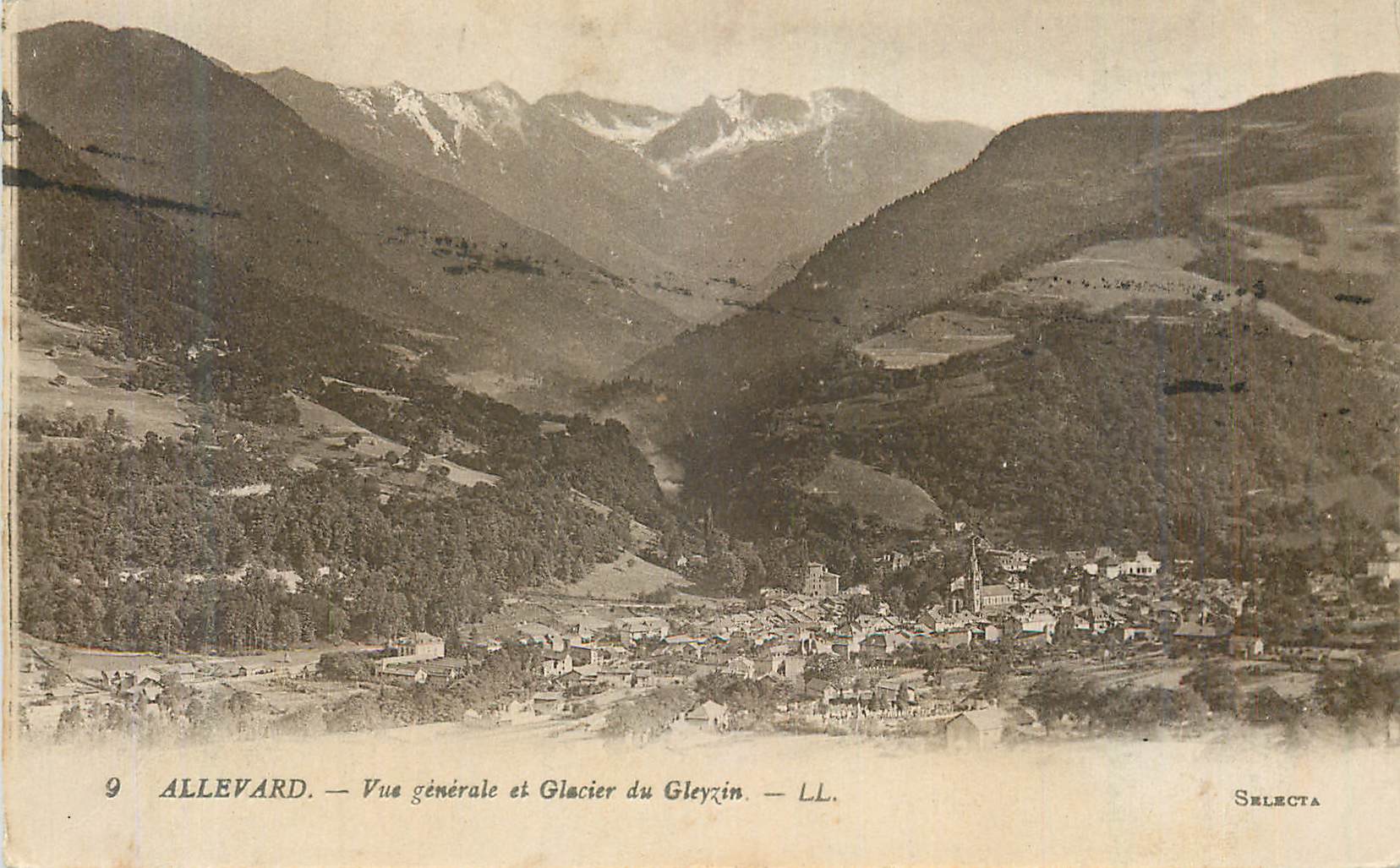 Allevard — Vue générale et Glacier du Gleyzin — LL. — Selecta