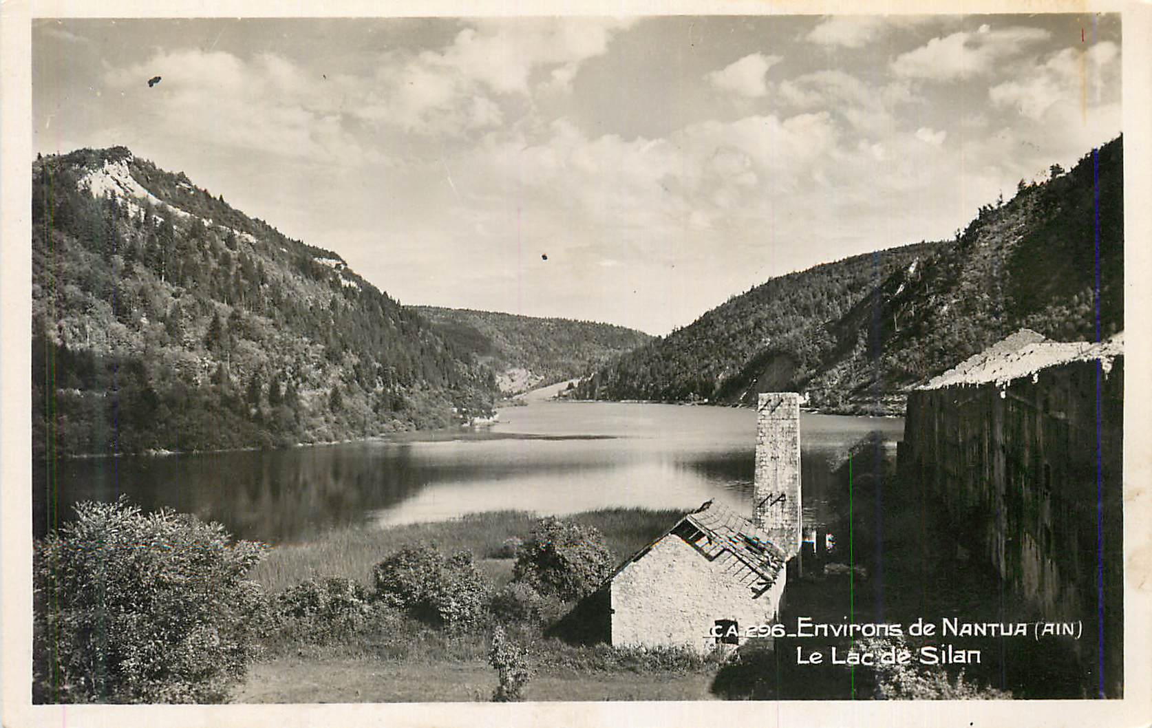 CPM Environs de nantua (ain) le lac de silan