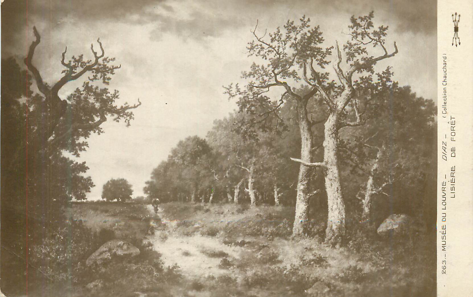 CPA Musee du louvre diaz lisiere de foret