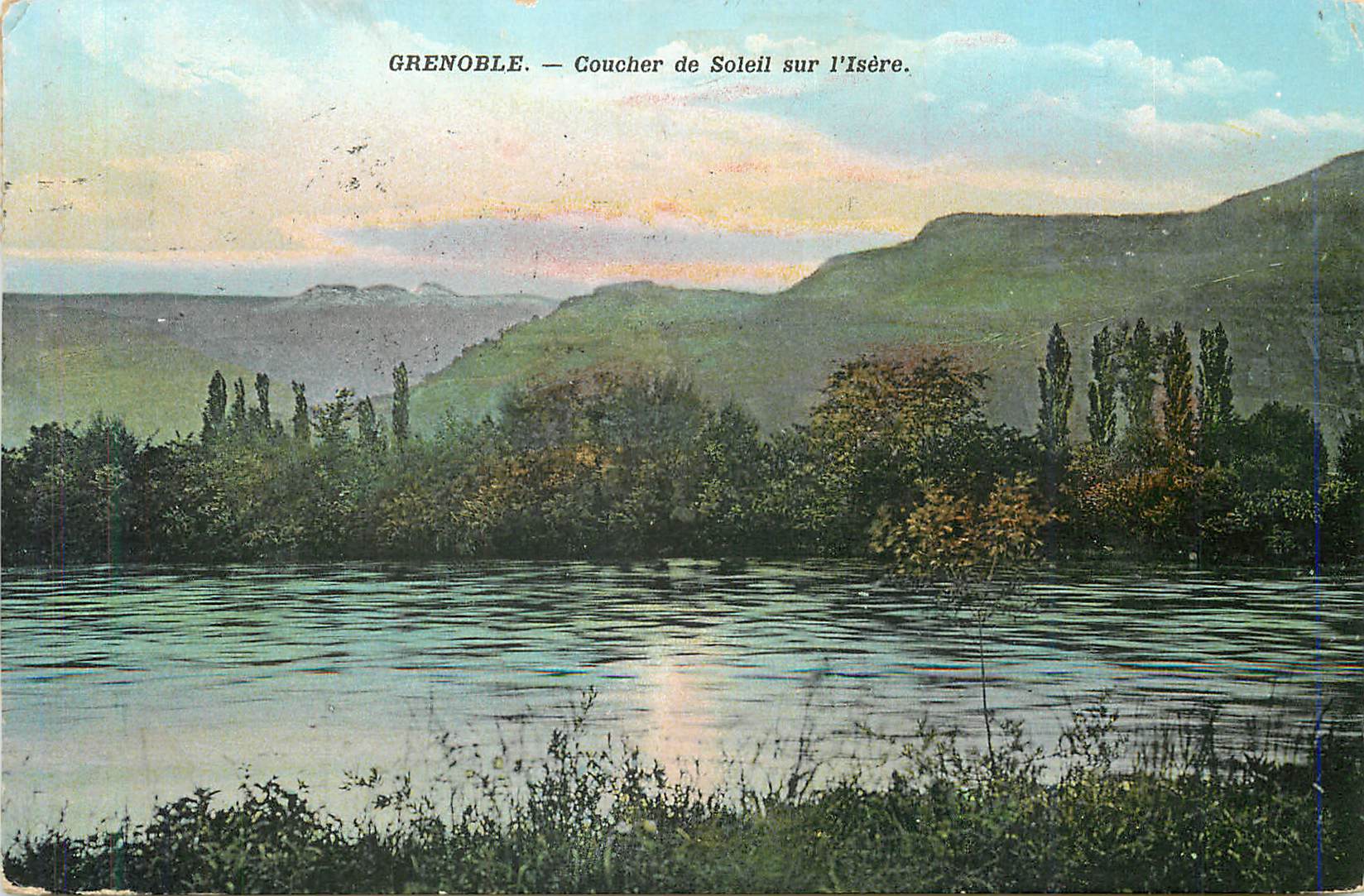 Grenoble — Coucher de Soleil sur l'Isère