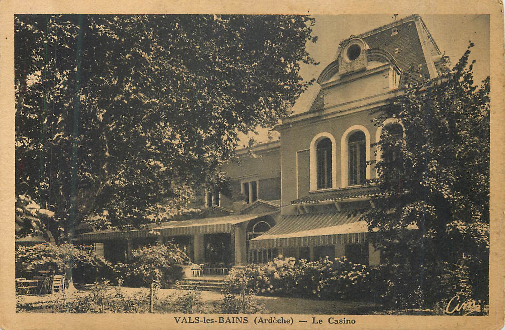 CPA Vals les bains (ardeches) le casino