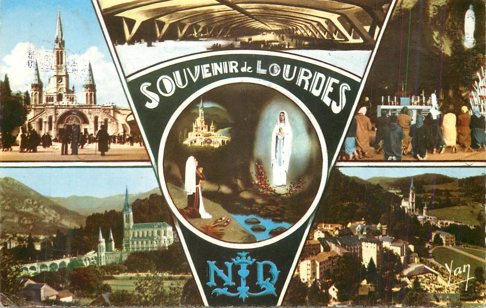 CPM Souvenir de lourdes 65