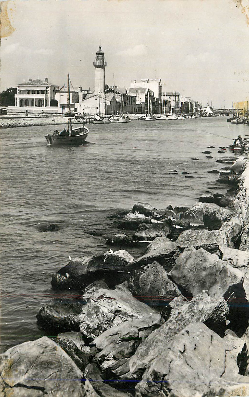 CPM Grau du roi rive droite de l estuaire de la grande roubine