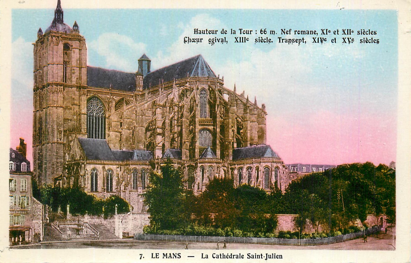 CPA Le mans la cathedrale saint julien