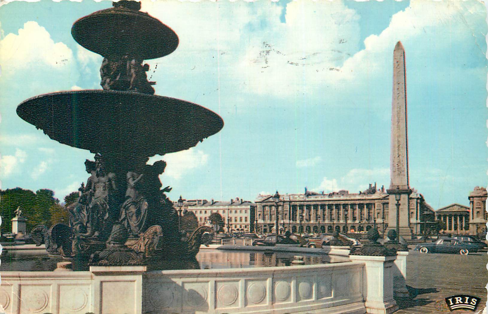 CPM Paris 342 place de la concorde (fontaine et obelisque)