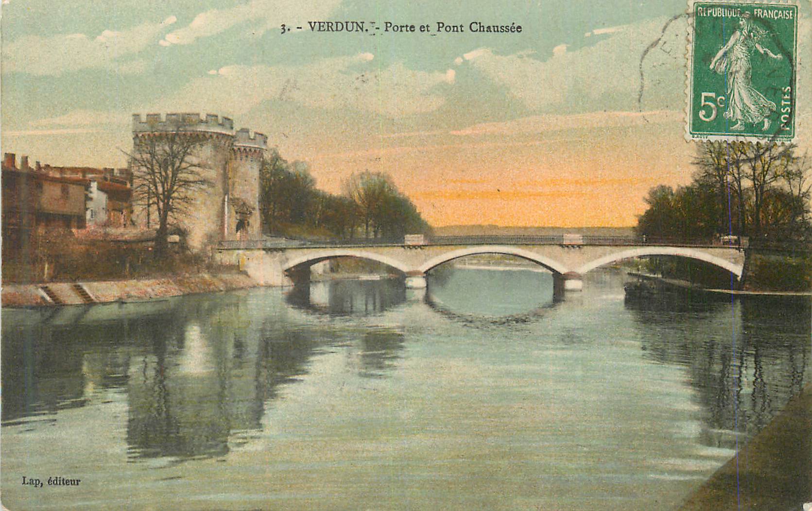 CPA Verdun porte et pont chaussee