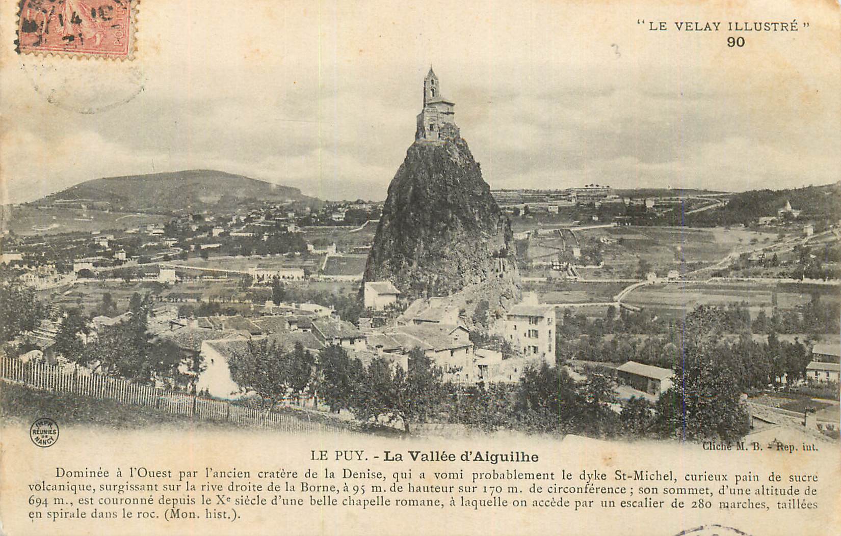 CPA Le velay illustre 80 le puy la vallee d aiguille