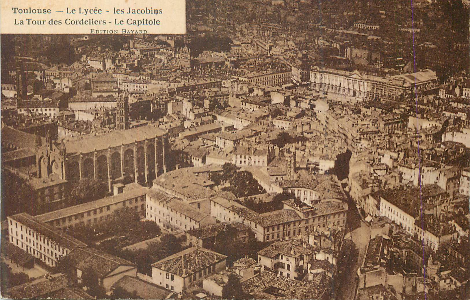 CPA Toulouse le lycee les jacobins la tour des cordeliers le capitole