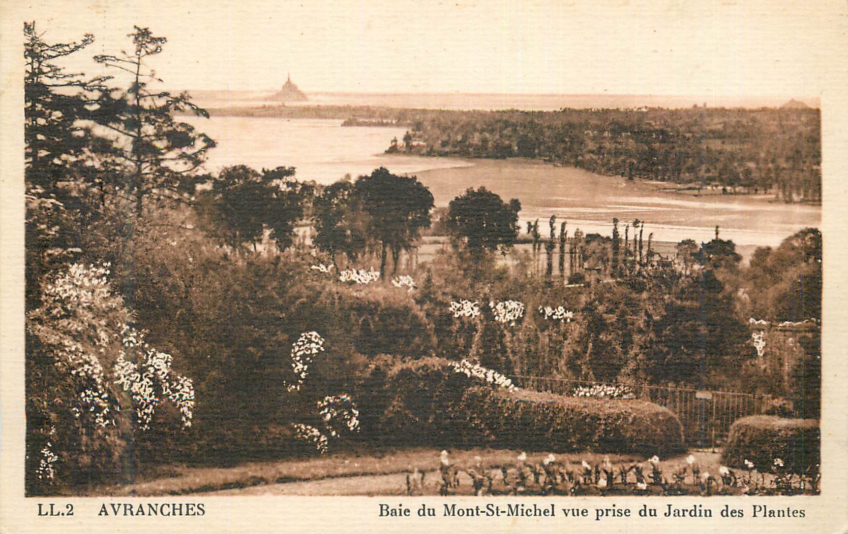 Baie du Mont-St-Michel vue prise du Jardin des Plantes — Avranches — LL.2