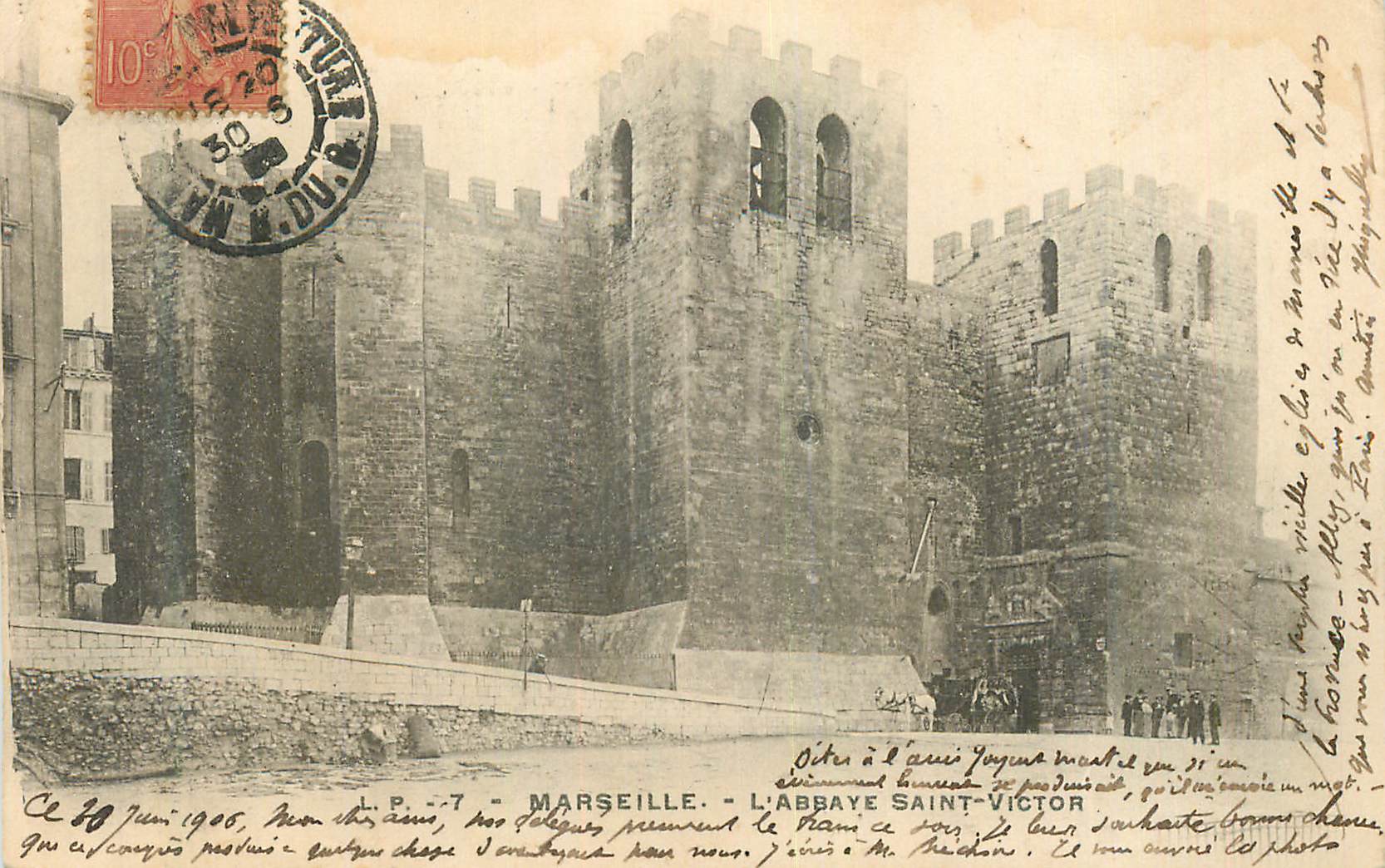 CPA Marseille l abbaye saint victor