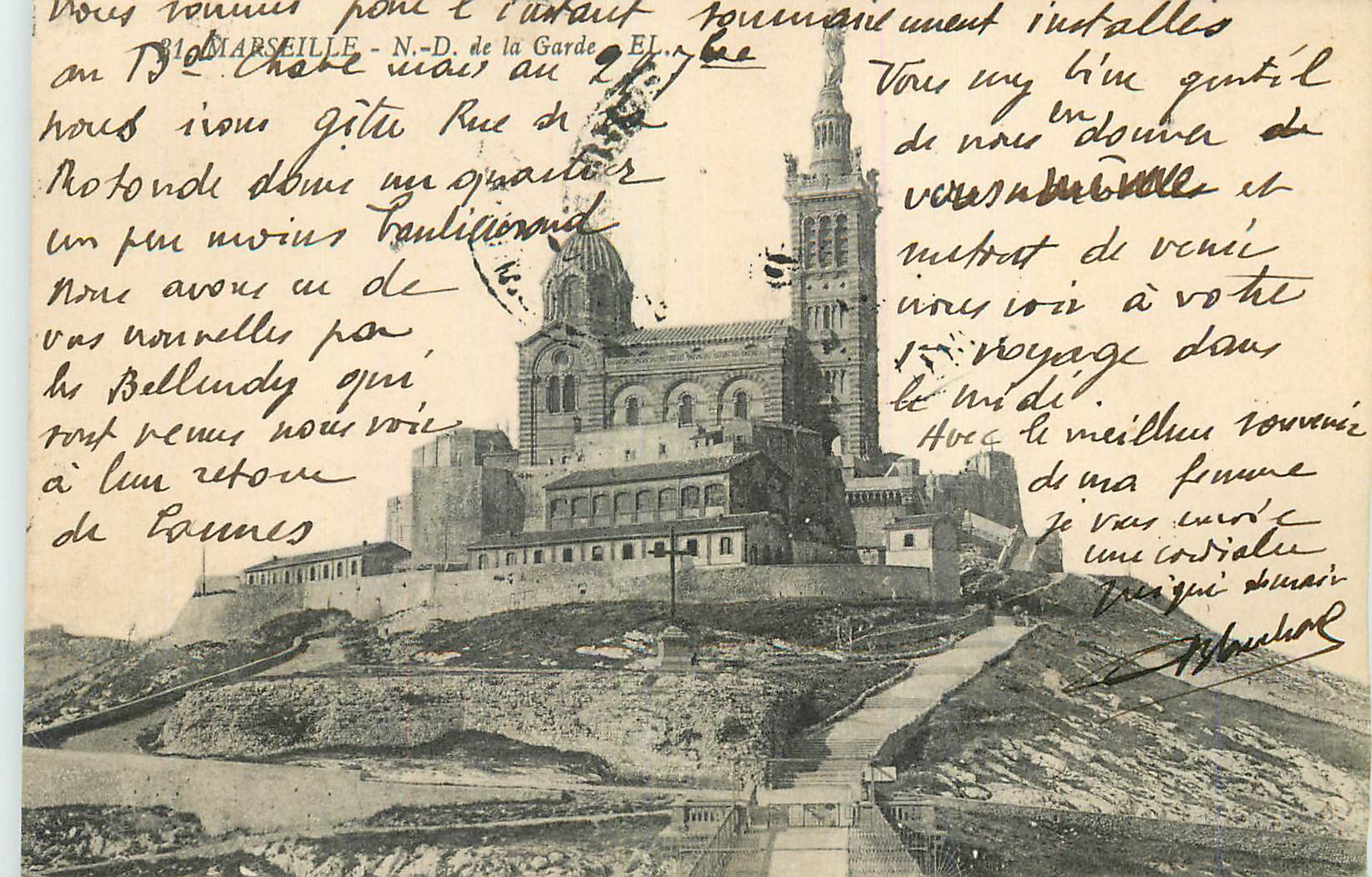 CPA Marseille n d de la garde