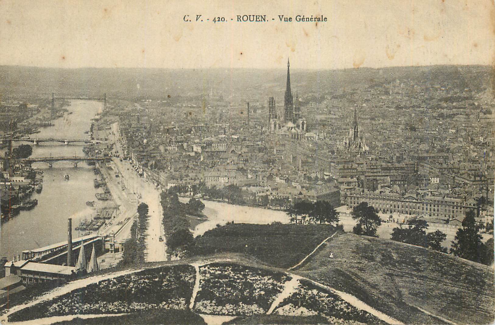CPA Rouen vue generale