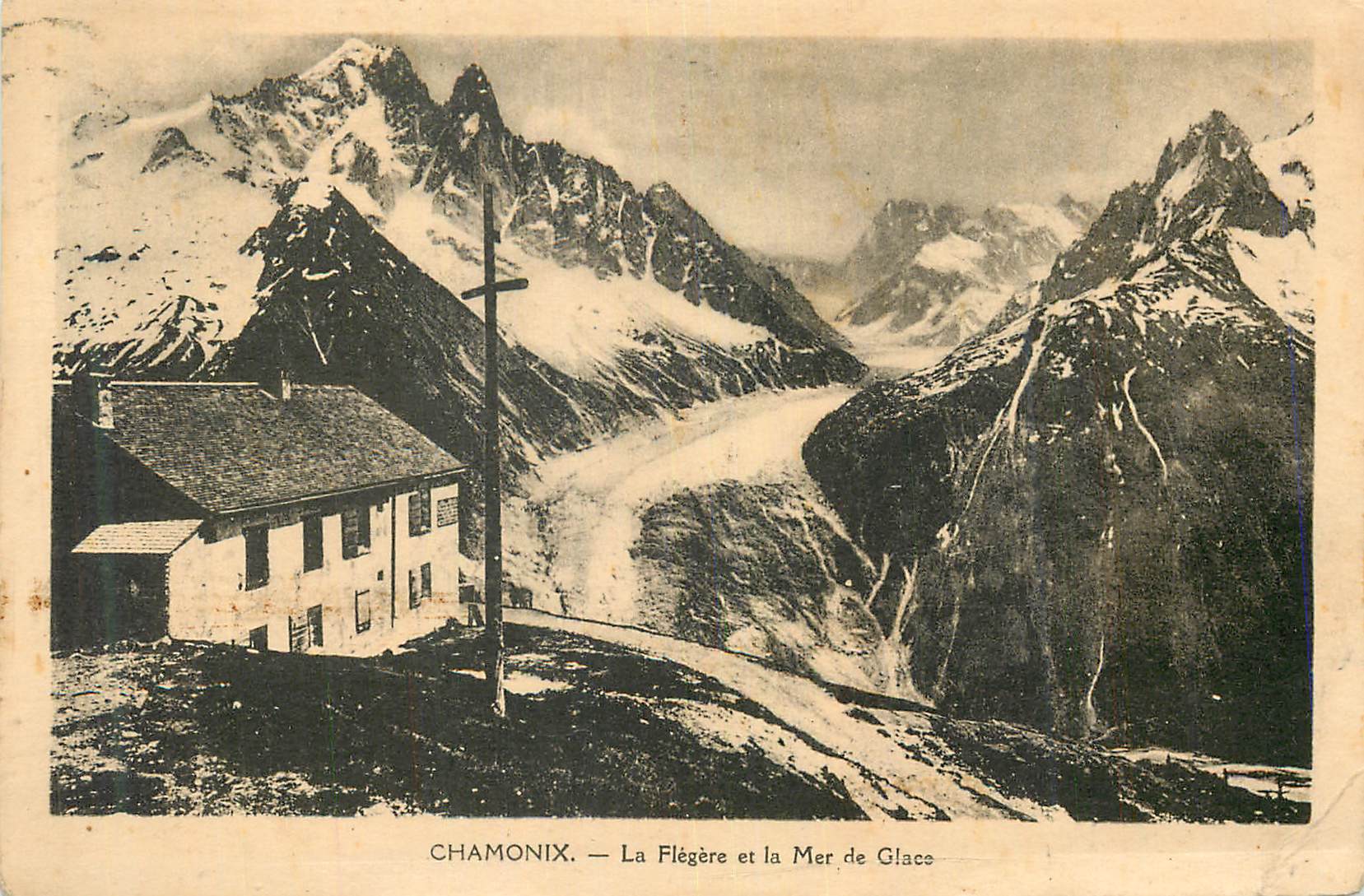 CPA Chamonix la flegere et la mer de glace