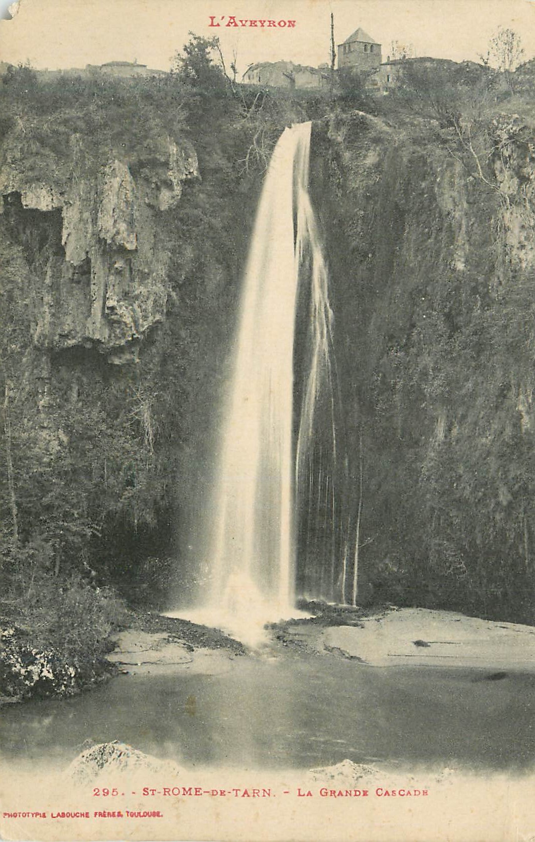 CPA L aveyron 295 st rome de tarn la grande cascade