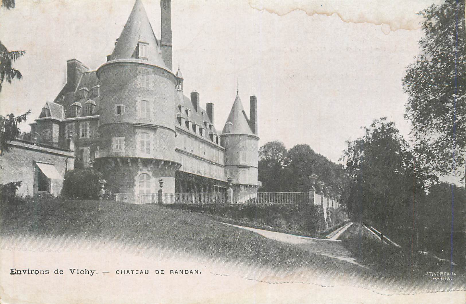 CPA Environs de vichy chateau de randan
