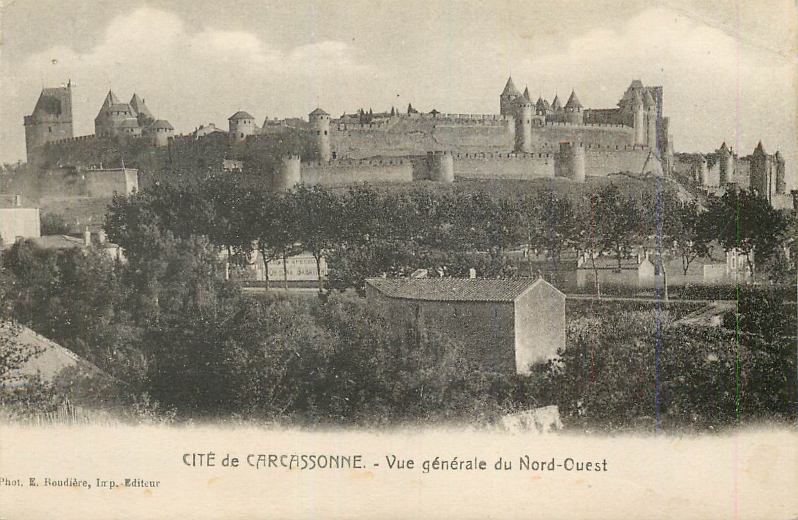 CPA Cite de carcassonne vue generale du nord ouest
