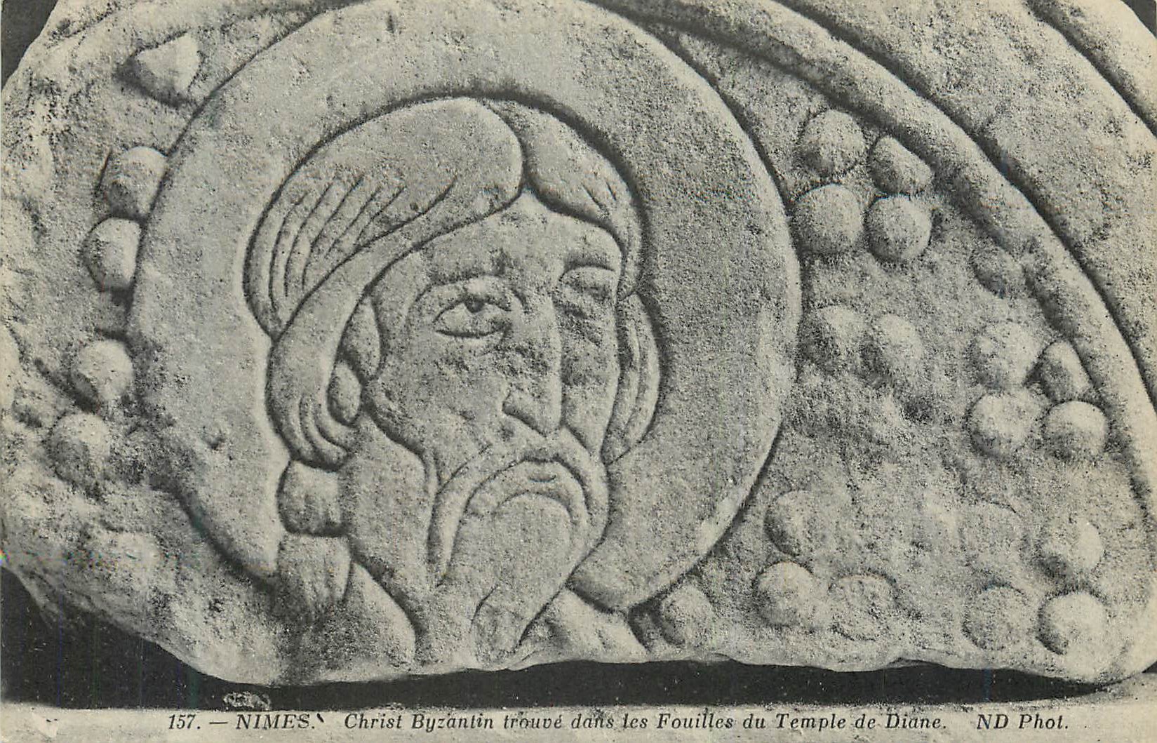 Christ byzantin — fouilles du temple de Diane — Nîmes