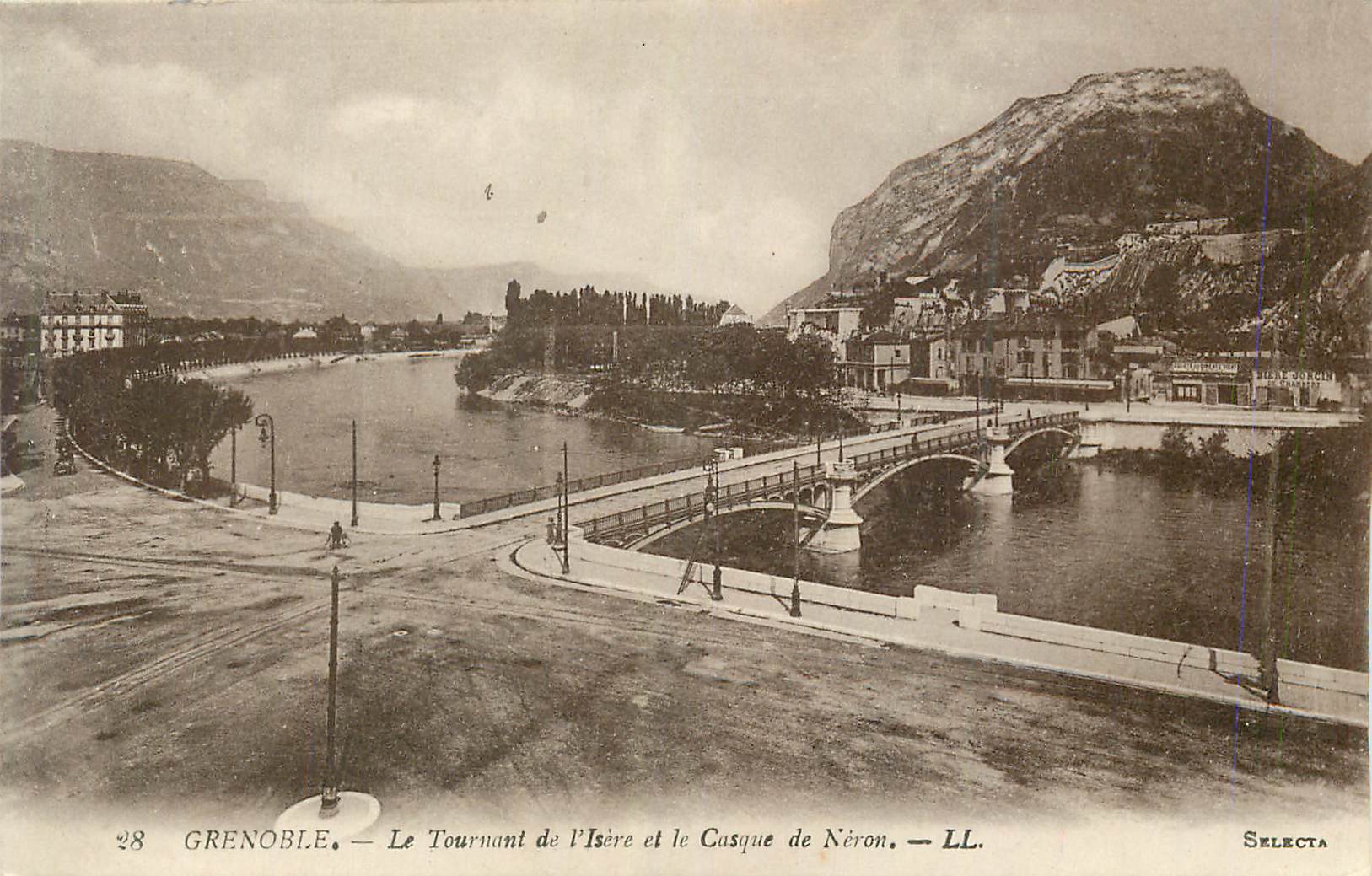 Grenoble — Le Tournant de l'Isère et le Casque de Néron — LL. — SELECTA