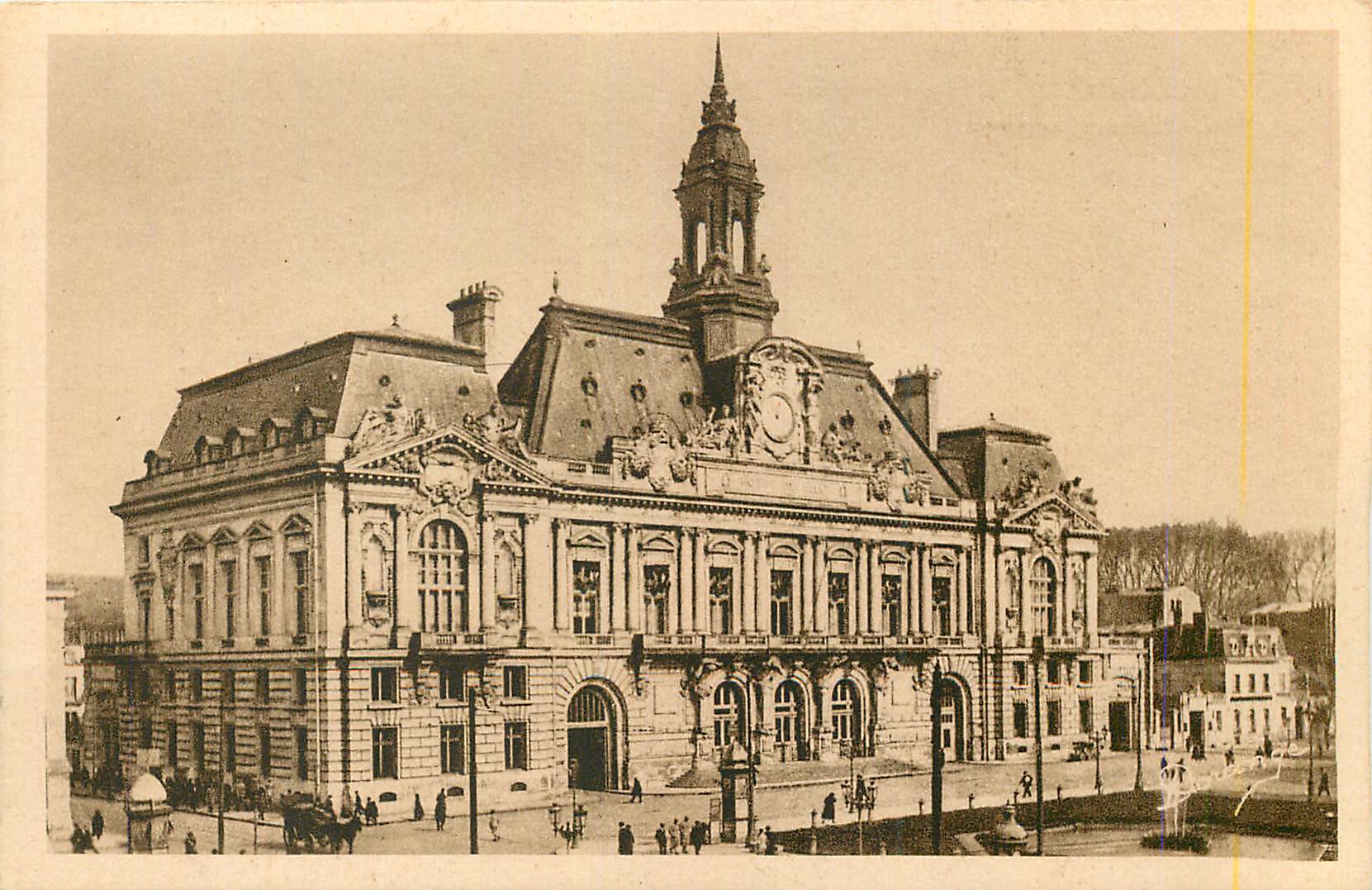 CPA Tours (i et l) l hotel de ville laloux architecture