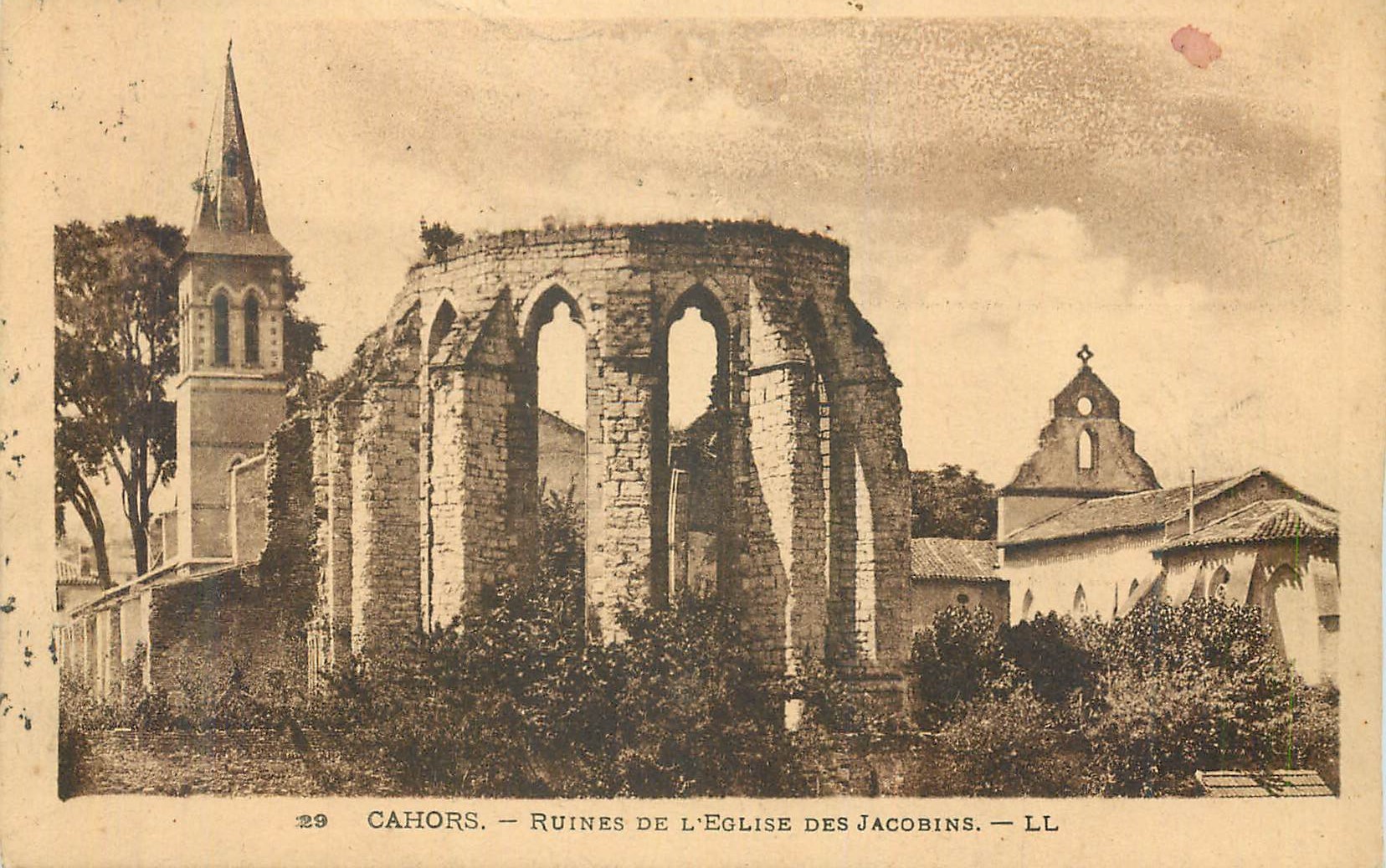 CPA Cahors ruines de l eglise des jacobins