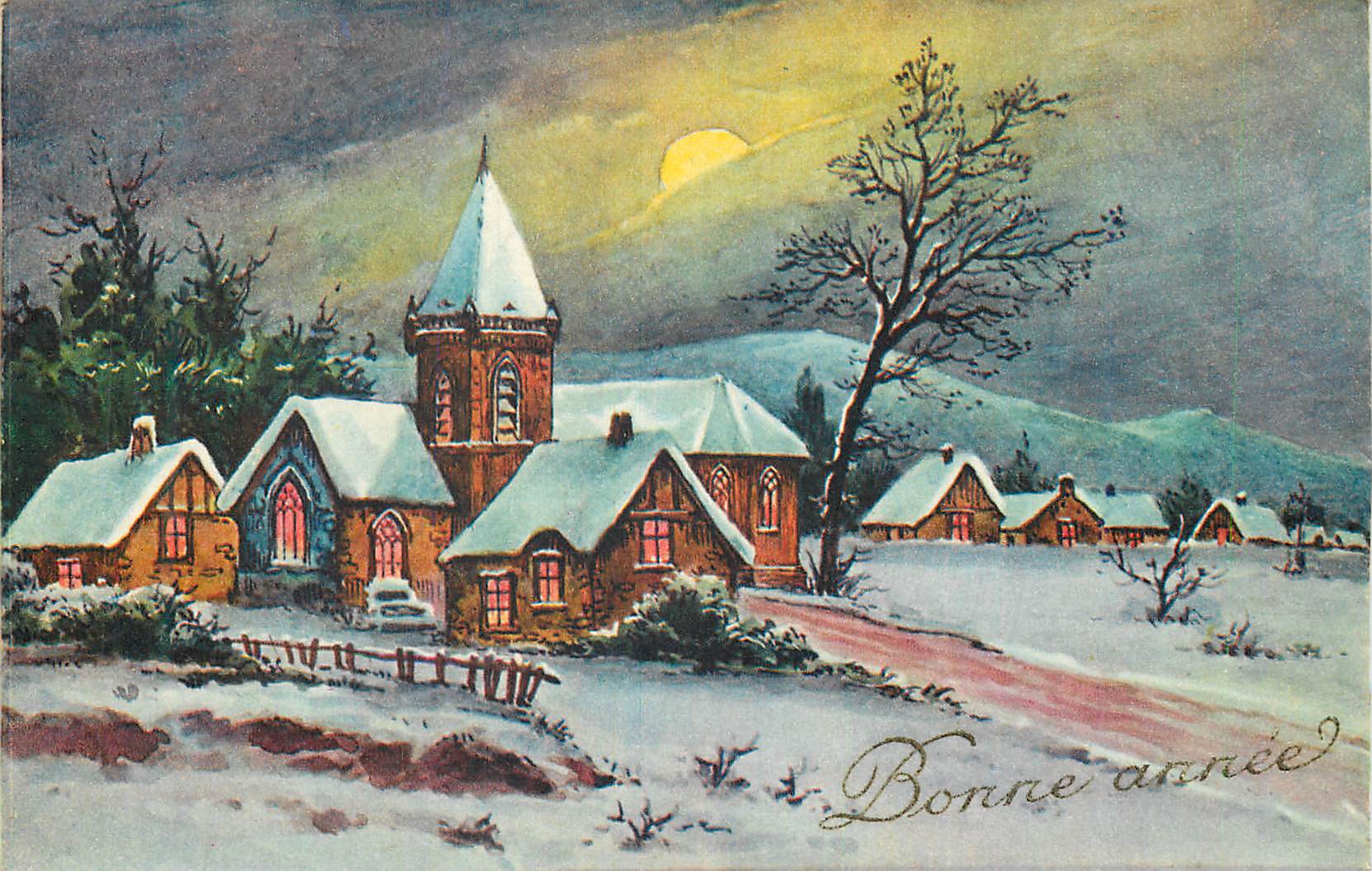 CPA Bonne annee