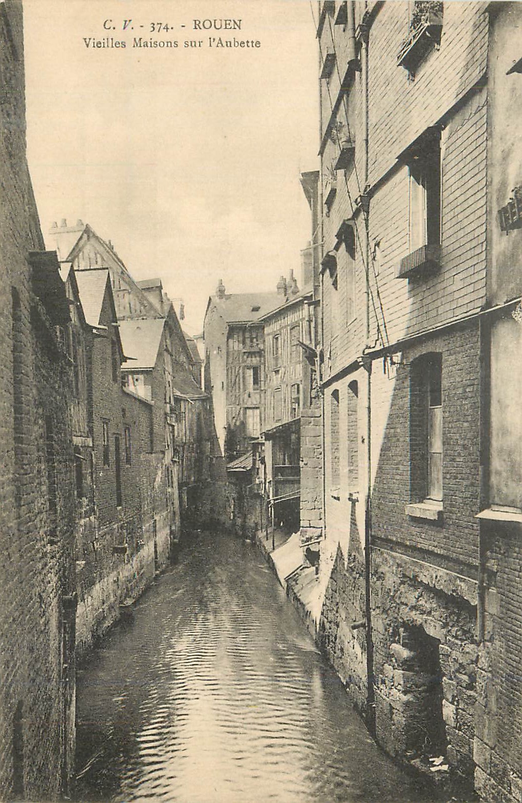 CPA Rouen vieilles maisons sur l aubette