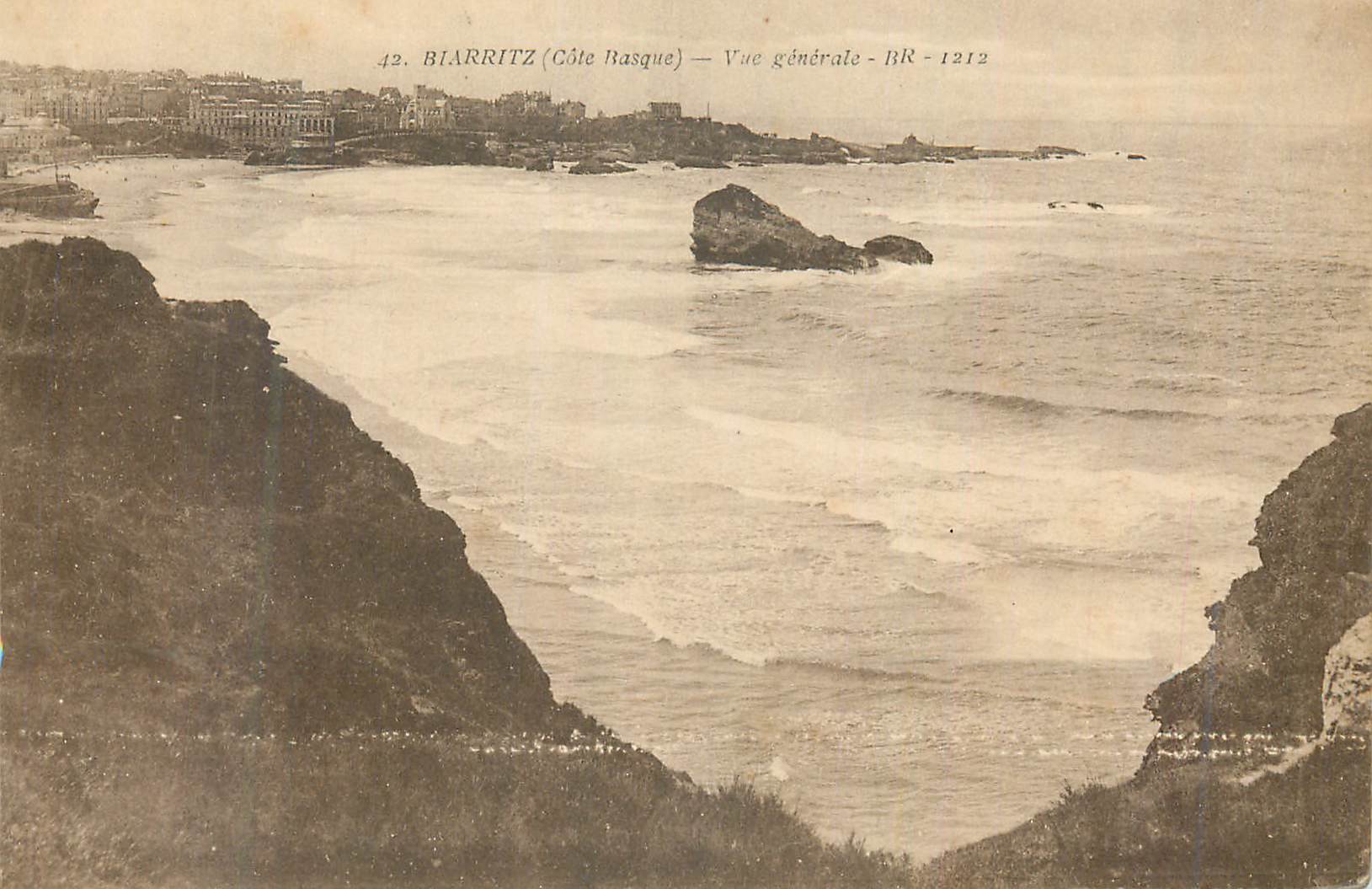 CPA Biarritz (cote basque) vue generale
