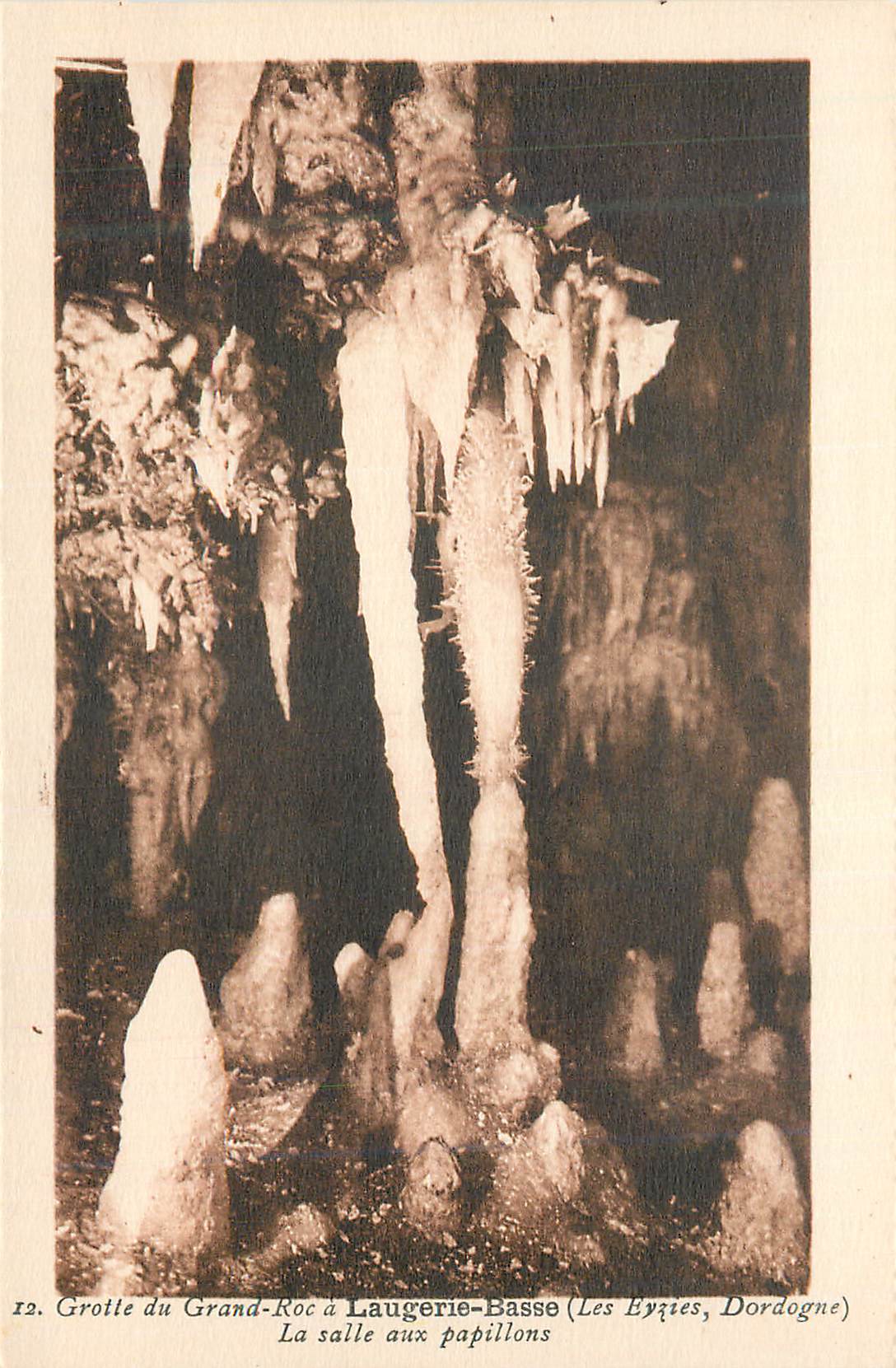 Grotte du Grand-Roc à Laugerie-Basse (Les Eyzies, Dordogne) — La salle aux papillons — n°12