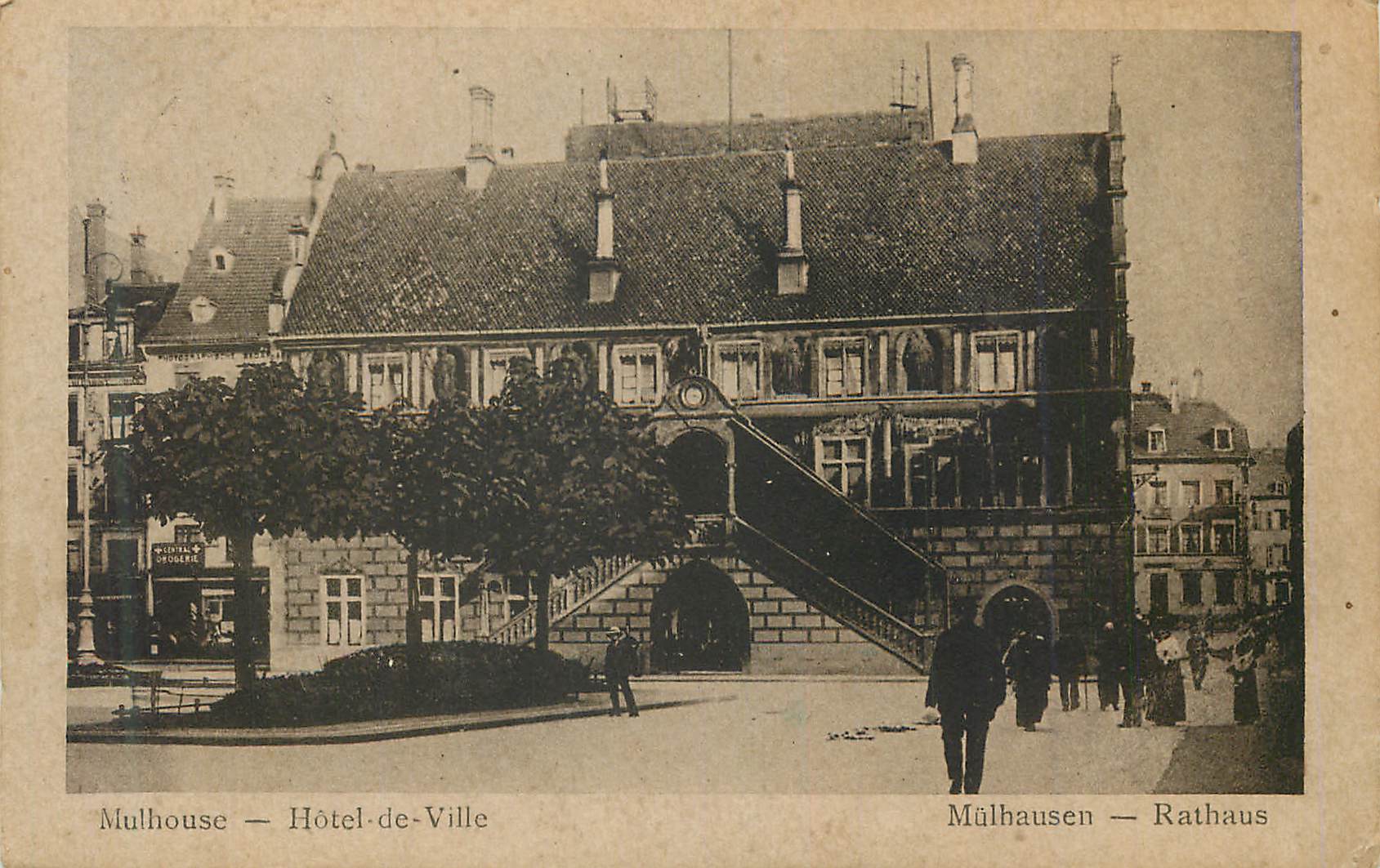 CPA Mulhouse hotel de ville