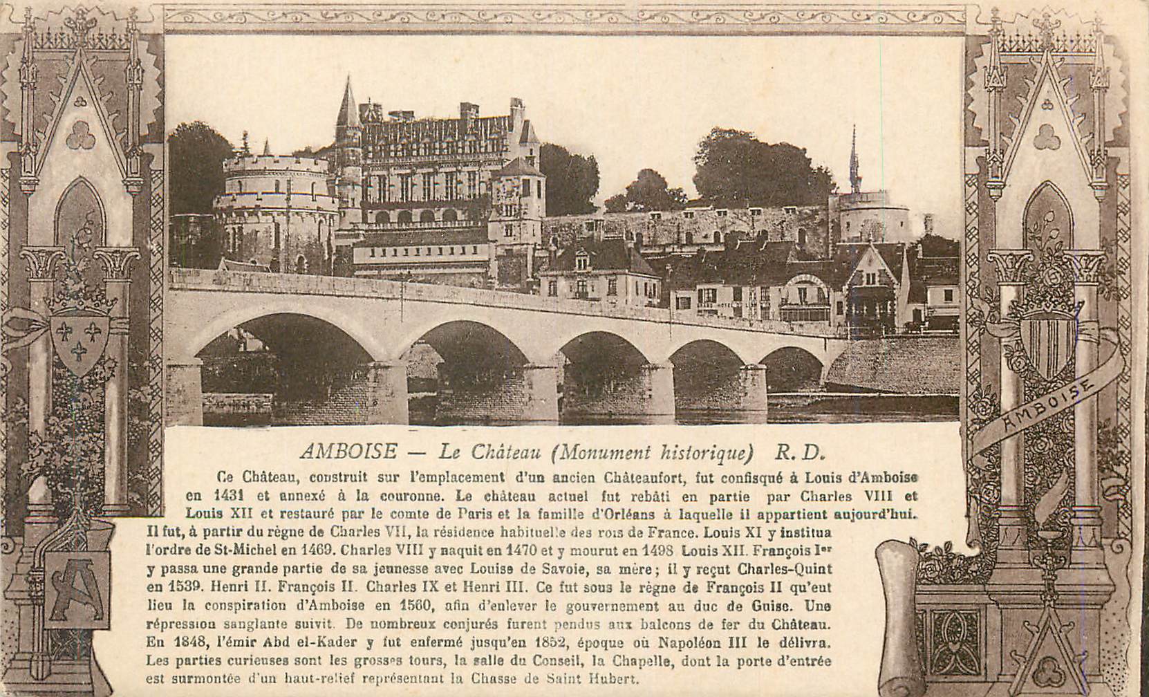 CPA Amboise le chateau (monument historique)