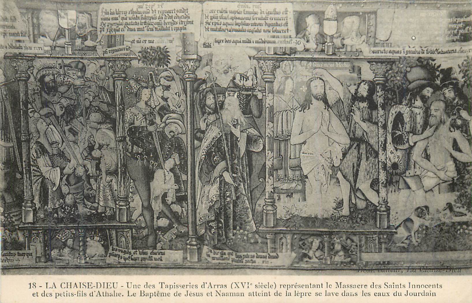 CPA La chaise dieu une des tapisseries d arras (xvi siecle)