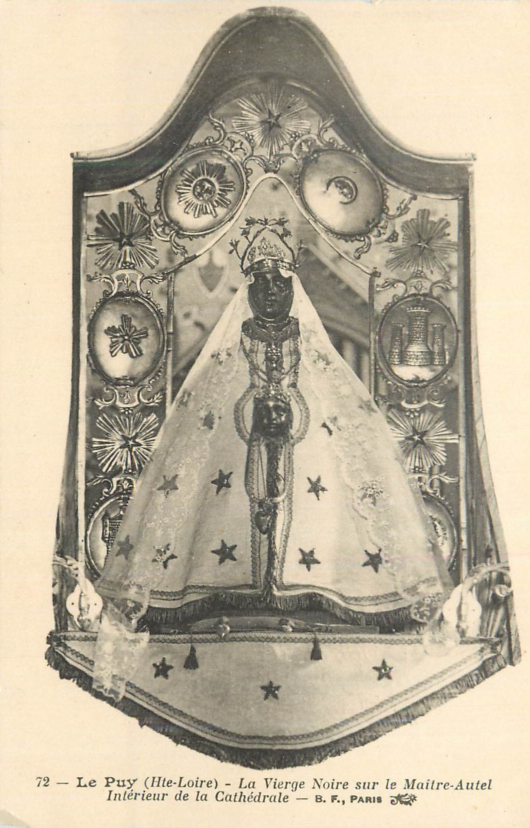 Le Puy (Haute-Loire) — La Vierge Noire sur le Maître-Autel — B.F., Paris