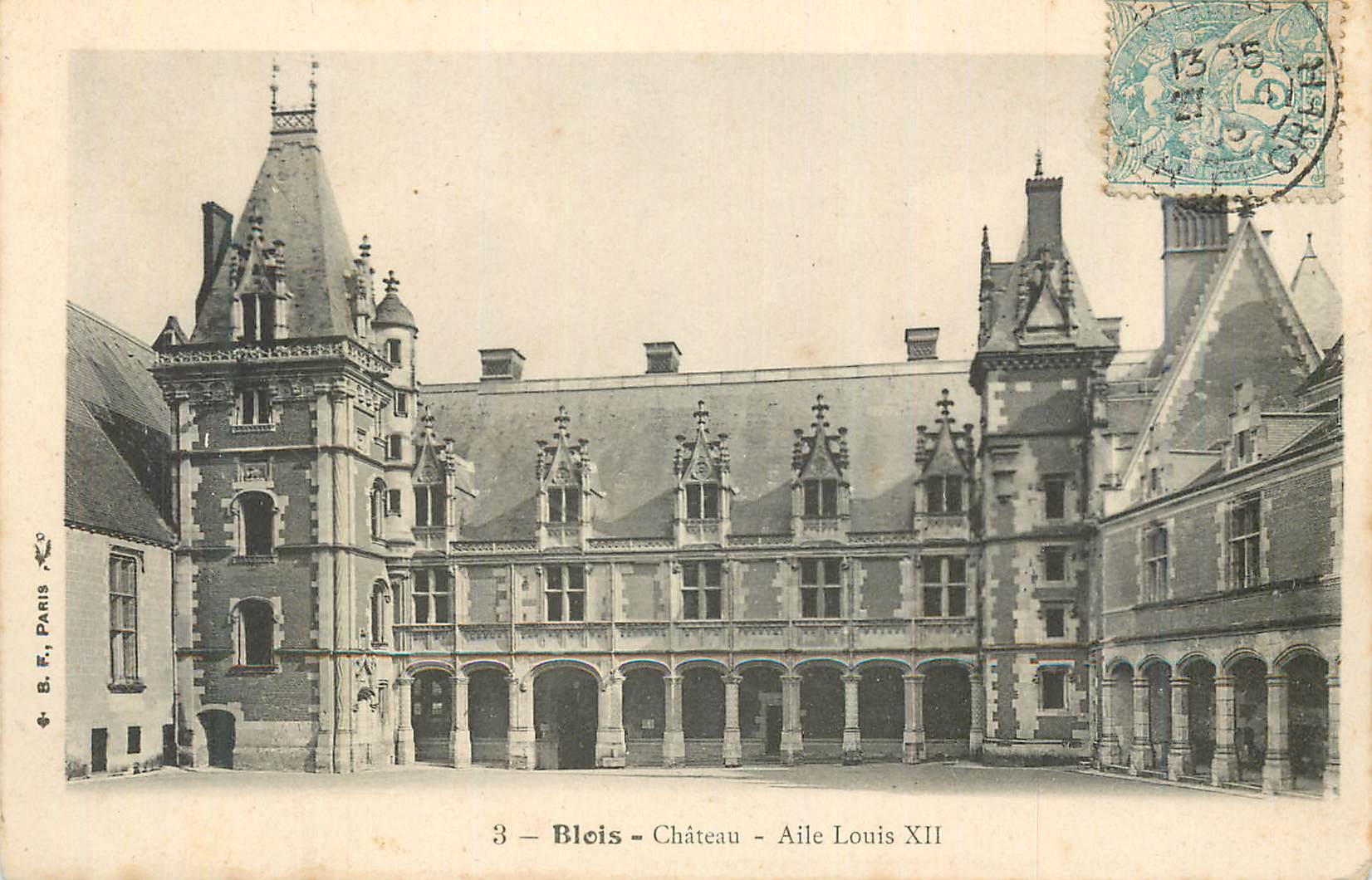 CPA Blois chateau aile louis xii