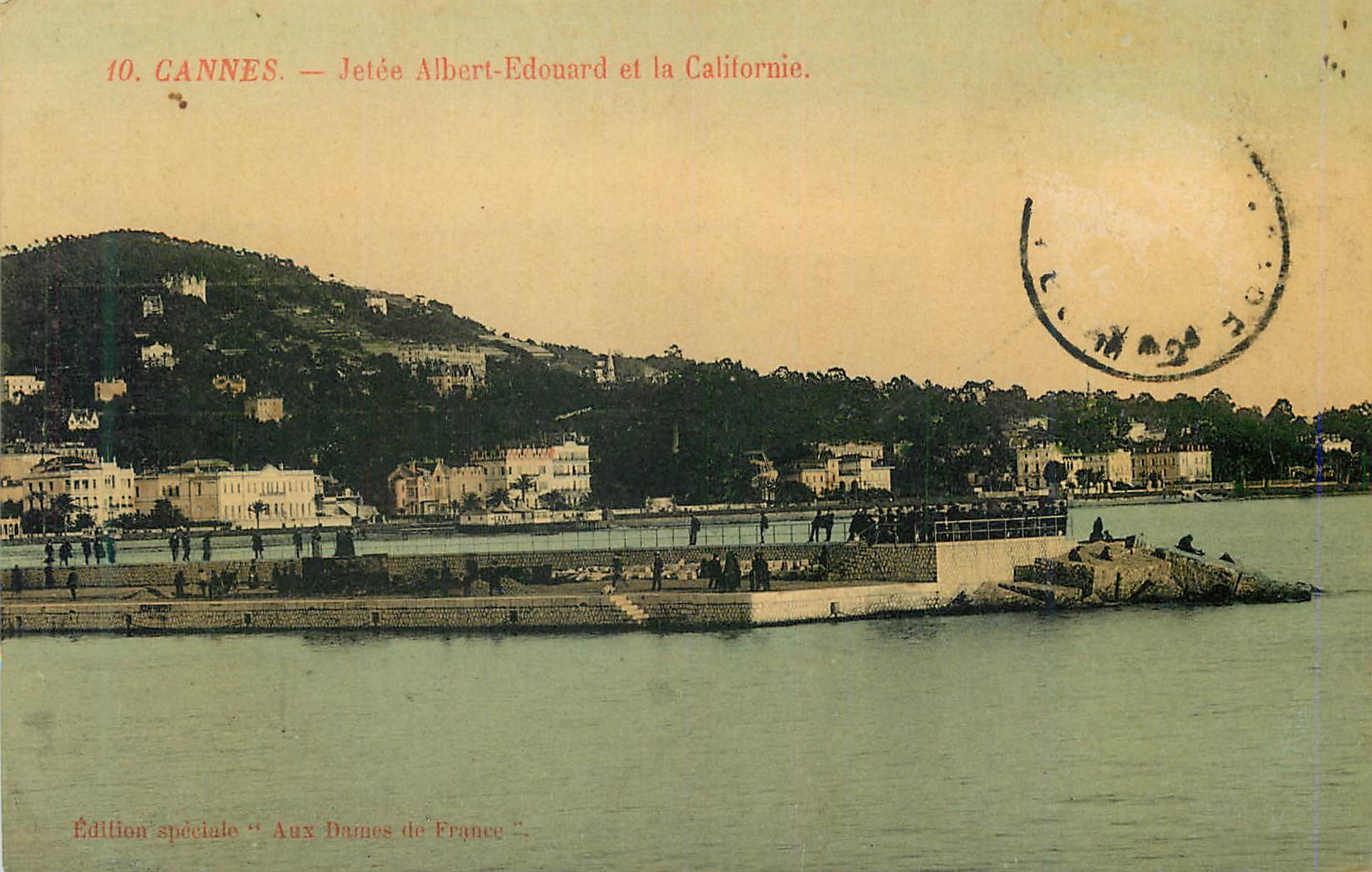 CPM Cannes jetee albert edouard et le californie
