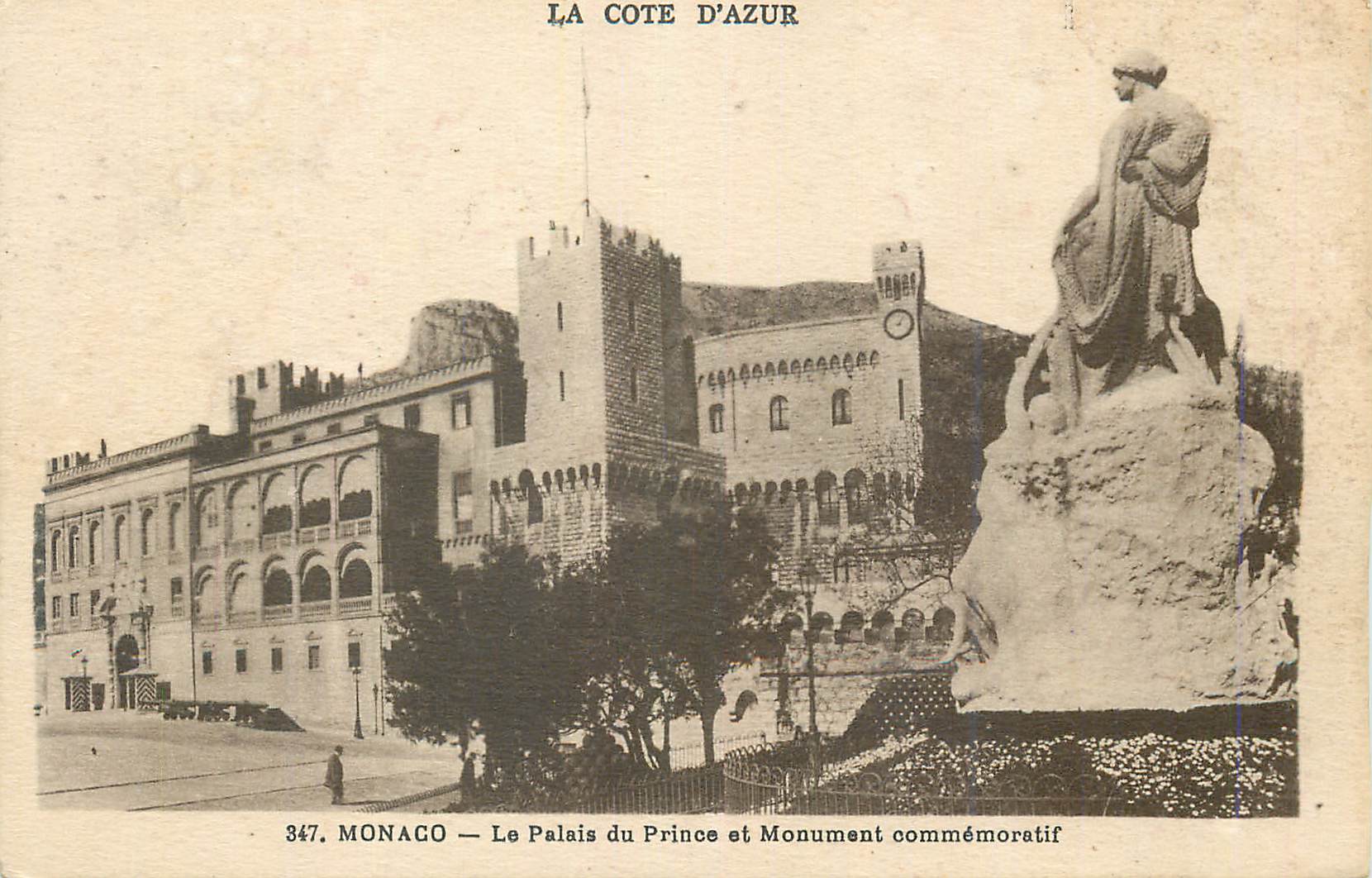 CPA La cote d azur 347 monaco le palais du prince et monument commemoratif