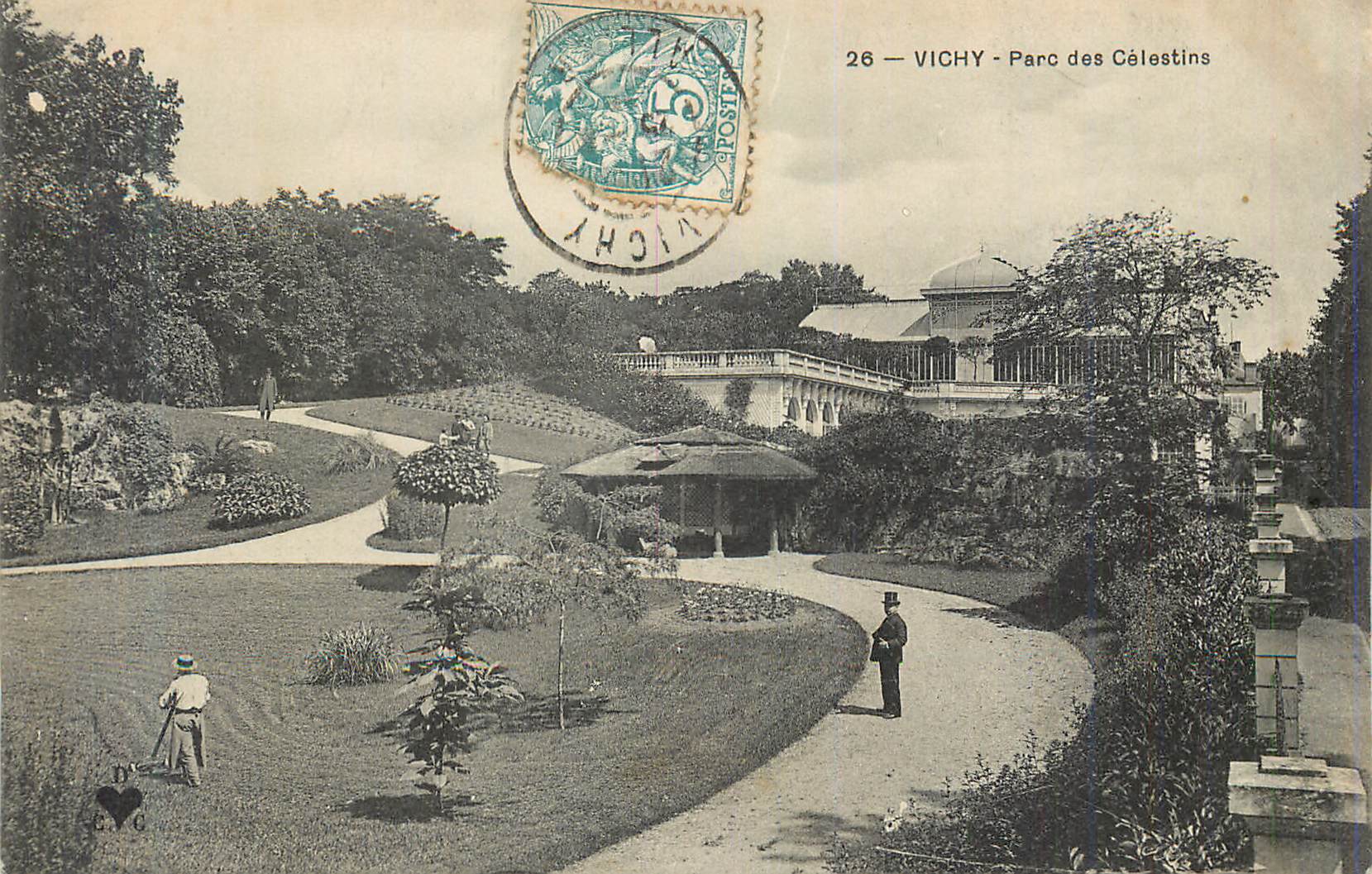 CPA Vichy parc des celestins