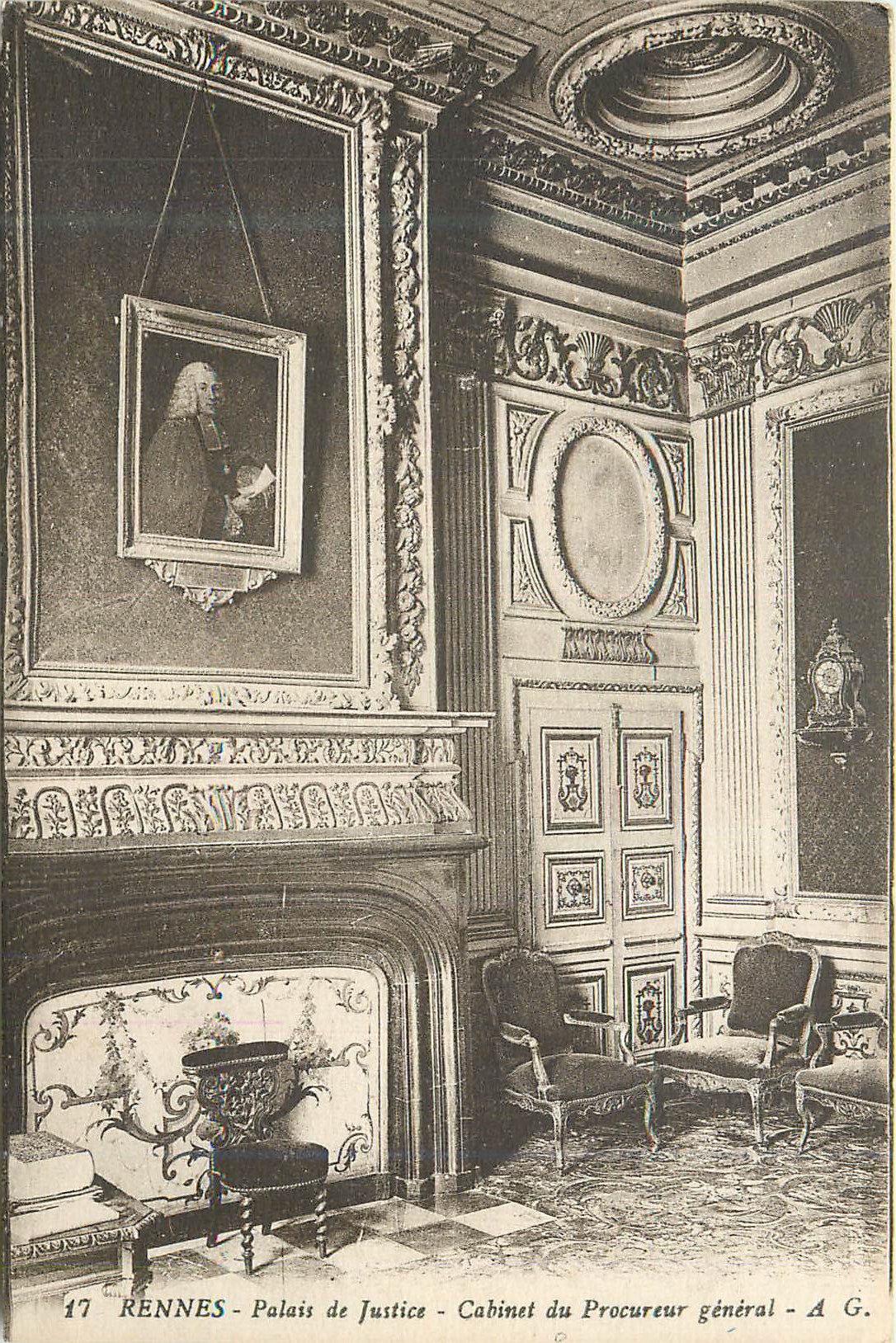 Rennes - Palais de Justice - Cabinet du Procureur général - A.G.