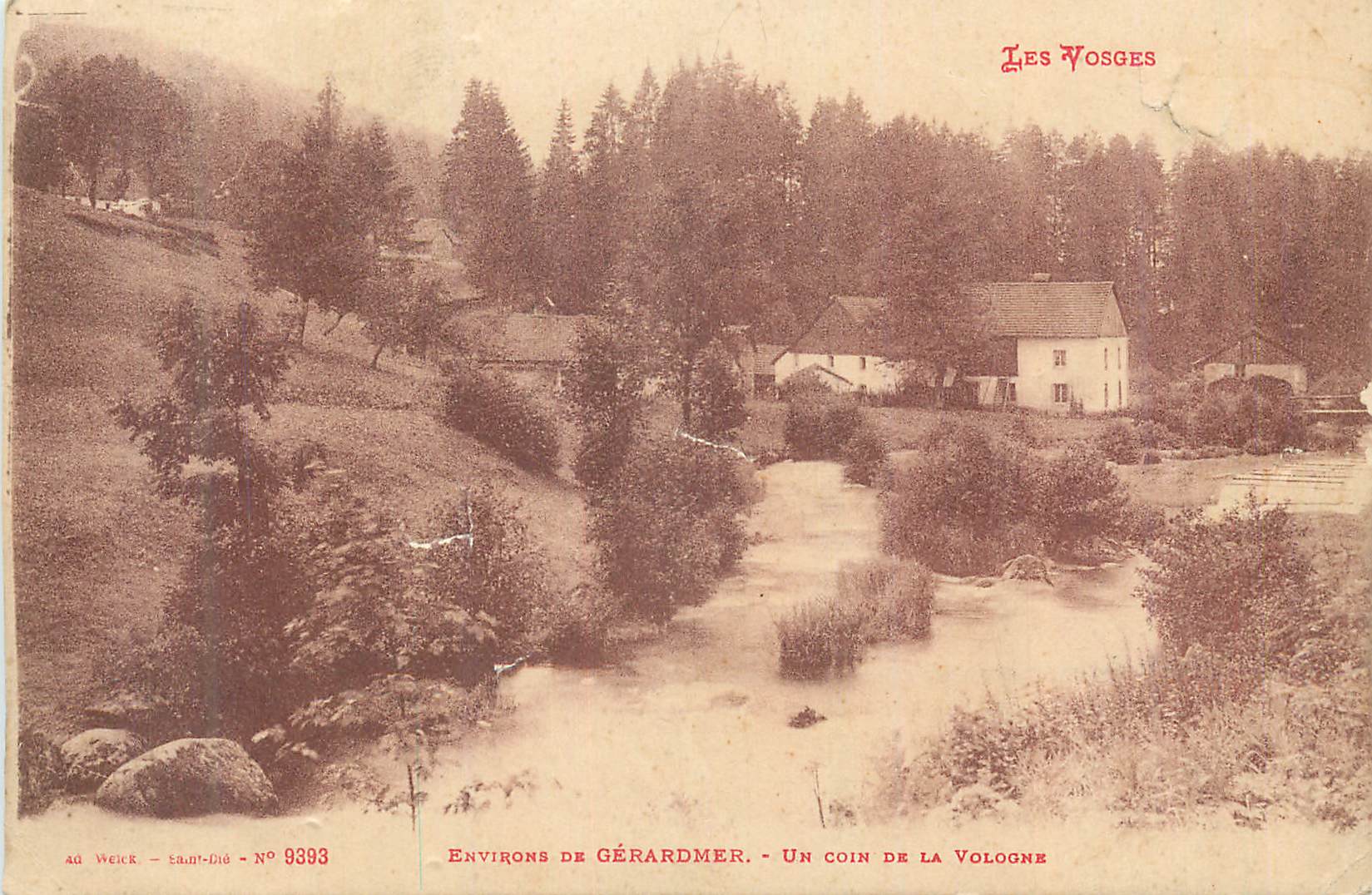 CPA Les vosges environs de gerardmer un coin de la vologne