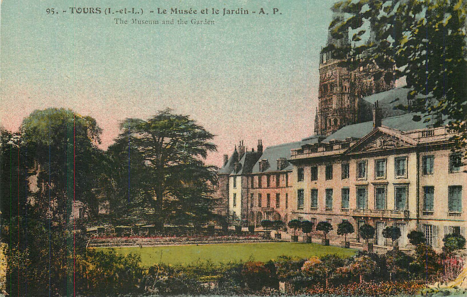 CPA Tours (i et l) le musee et le jardin