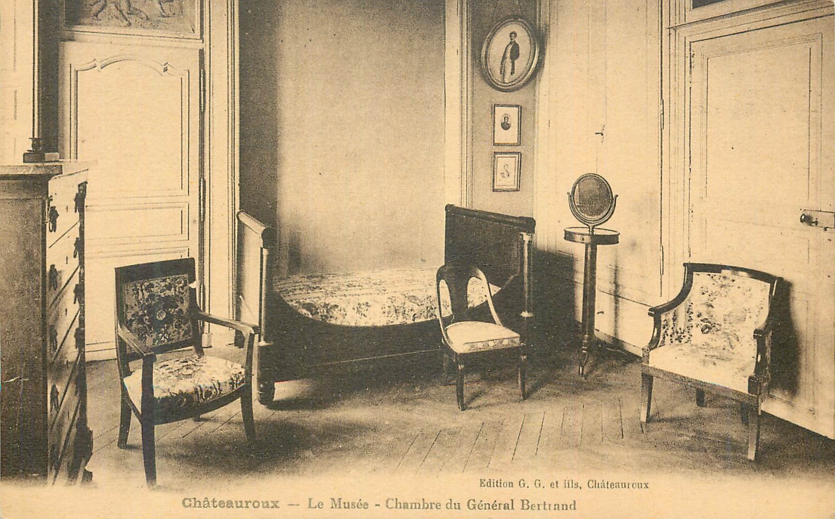 CPA Chateauroux le musee chambre du generale bertrand