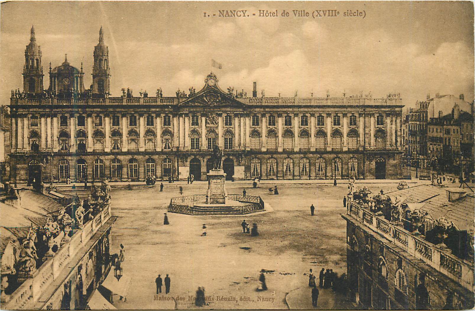 CPA Nancy hotel de ville (xviii siecle)