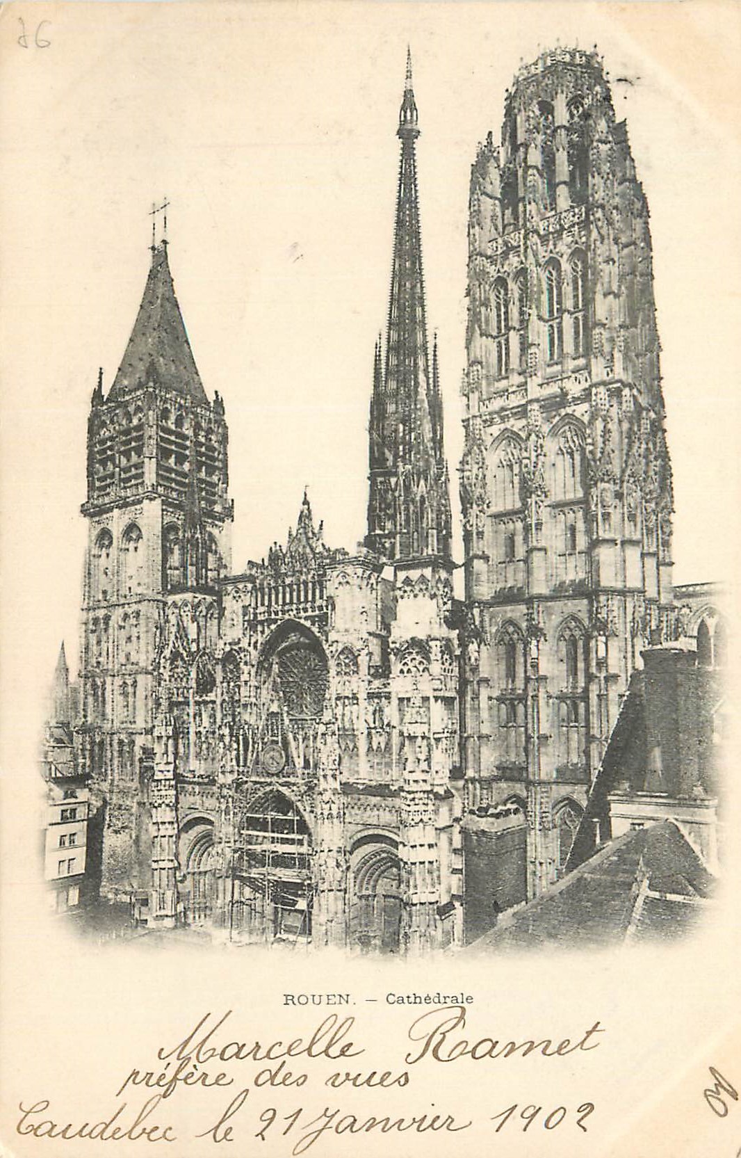 CPA Rouen cathedrale