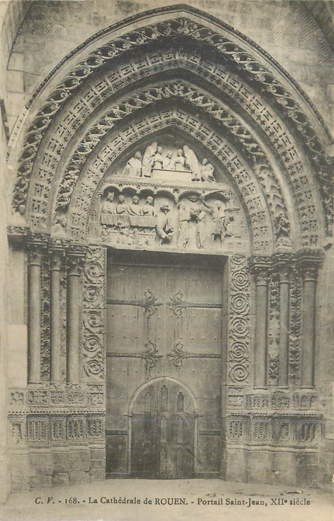 CPA La cathedrale de rouen portail saint jean xii siecle